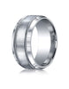 Benchmark-Argentium-Silver-10-mm-Comfort-Fit-Satin-Finished-Rope-Edge-Design-Wedding-Band-Ring--Size-8--CF610476SV08