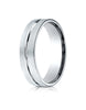 Benchmark-10K-White-Gold-6mm-Comfort-Fit-Satin-Finished-w/-High-Polished-Center-Cut-Wedding-Band--Size-4--CF6641110KW04