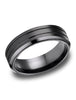Benchmark-Blackened-Cobalt-7mm-Comfort-Fit-Beveled-Edge-Satin-Finish-Horizontal-Cut-Design-Ring--Sz-6.5--CF67335BKCC06.5