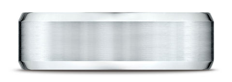 Benchmark-Platinum-7mm-Comfort-Fit-Satin-Finished-w/-High-Polished-Beveled-Edge-Carved-Design-Band--Sz-4.25--CF67416PT04.25