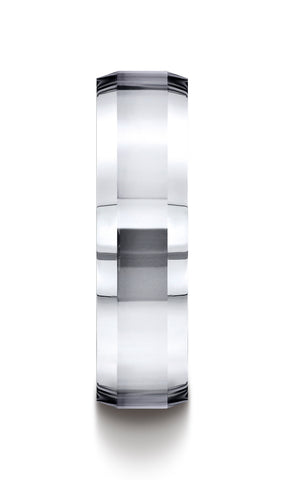 Benchmark-Cobaltchrome-7mm-Comfort-Fit-High-Polished-Beveled-Edge-Design-Wedding-Band-Ring--Size-7--CF67426CC07