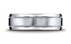 Benchmark-Argentium-Silver-7mm-Comfort-Fit-Satin-Finished-Center-w/-Milgrain-Design-Wedding-Band-Sz-6.5--CF67438SV06.5