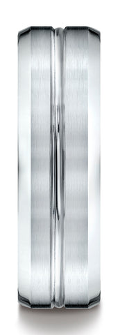 Benchmark-Platinum-7mm-Comfort-Fit-Satin-Finished-with-High-Polished-Cut-Carved-Design-Band--Size-4.5--CF67439PT04.5