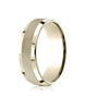 Benchmark-14k-Yellow-Gold-7mm-Comfort-Fit-High-Polish-Round-Edge-Cross-Hatch-Center-Design-Band--Size-4--CF6746914KY04
