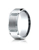 Benchmark-Platinum-8mm-Comfort-Fit-Satin-Finished-Grooves-Carved-Design-Wedding-Band-Ring--Size-4--CF68449PT04