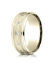 Benchmark-14K-Yellow-Gold-8mm-Comfort-Fit-Pave-set-12-Stone-Diamond-Wedding-Band-Ring--.12Ct.--Size-4--CF6859714KY04