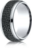 Benchmark-Cobaltchrome-9-mm-Comfort-Fit-Black-Micro-Hammered-Wedding-Band-Ring--Size-6--CF69487CC06