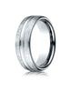 Benchmark-Platinum-7.5mm-Comfort-Fit-Swirled-Finish-Center-Convex-Cut-Design-Wedding-Band-Ring--Size-4--CF717506PT04