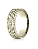 Benchmark-18k-Yellow-Gold-7.5mm-Comfort-Fit-Hammered-Finish-Double-High-Polish-Cut-Design-Band--Size-4--CF71754318KY04