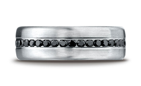 Benchmark-Platinum-7.5mm-Comfort-Fit-Channel-Set-36-Stone-Black-Diamond-Eternity-Band--.72Ct--Size-4.25--CF717550PT04.25