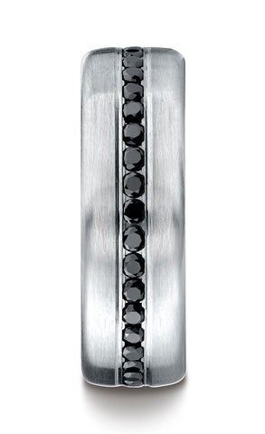Benchmark-Platinum-7.5mm-Comfort-Fit-Channel-Set-36-Stone-Black-Diamond-Eternity-Band--.72Ct--Size-4.5--CF717550PT04.5