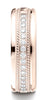 Benchmark-14K-Rose-Gold-7.5mm-Comfort-Fit-Pave-set-16-Stone-Diamond-Wedding-Band-Ring--.32Ct.--Size-4.5--CF71758114KR04.5