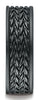 Benchmark-Blackened-Cobaltchrome-7.5-mm-Comfort-Fit-Wedding-Band-Ring-with-Treaded-Pattern--Size-7--CF717869BKCC07