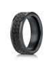 Benchmark-Blackened-Cobaltchrome-7.5-mm-Comfort-Fit-Wedding-Band-Ring-with-Treaded-Pattern--Size-6--CF717869BKCC06