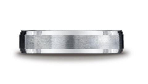 Benchmark-Argentium-Silver-5mm-Comfort-Fit-Four-Sided-Design-Band--Size-6.5--CF85600SV06.5