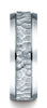 Benchmark-Platinum-7.5mm-Comfort-Fit-Hammered-Finish-Beveled-Edge-Design-Wedding-Band-Ring--Size-4.5--CF87509PT04.5