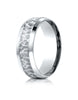 Benchmark-Platinum-7.5mm-Comfort-Fit-Hammered-Finish-Beveled-Edge-Design-Wedding-Band-Ring--Size-4--CF87509PT04