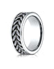 Benchmark-Cobaltchrome-8-mm-Comfort-Fit-Wedding-Band-Ring-with-Zippered-Pattern-Center--Size-6--CF98465CC06