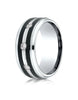Benchmark-Cobaltchrome-9-mm-Comfort-Fit-Diamond-Wedding-Band-with-Double-Graphite-Inlay--0.20-cttw--Sz-6--CF995623CC06