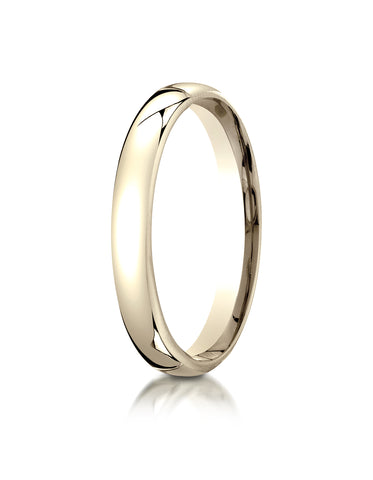 Benchmark 10K Yellow Gold 3.5mm European Comfort-Fit Wedding Band Ring (Sizes 4 - 14 )