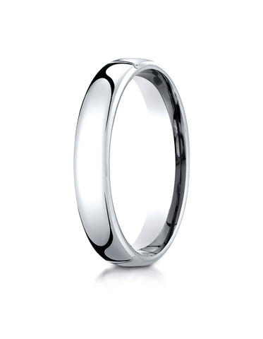 Benchmark Platinum 4.5mm European Comfort-Fit Wedding Band Ring (Sizes 4 - 14 )