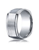 Benchmark-Argentium-Silver-10-mm-Comfort-Fit-Four-Sided-Design-Wedding-Band-Ring--Size-8--EUCF71002SSV08