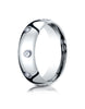 Benchmark-Platinum-6mm-Comfort-Fit-Burnish-Set-8-Stone-Diamond-Eternity-Wedding-Ring--.32Ct.--Size-4--LCF160DPT04
