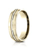 Benchmark-14k-Yellow-Gold-6.5mm-Comfort-Fit-Satin-Finished--Center-Cut-Carved-Design-Band--Size-4--LCF56541114KY04