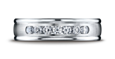 Benchmark-Palladium-6mm-Comfort-Fit-Channel-Set-7-Stone-Diamond-Eternity-Wedding-Ring--.42Ct--Size-4.25--RECF516516PD04.25