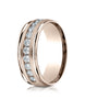 Benchmark-14K-Rose-Gold-8mm-Comfort-Fit-Channel-Set-12-Stone-Diamond-Eternity-Wedding-Band--.96Ct--Sz-4--RECF51851614KR04