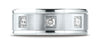 Benchmark-18K-White-Gold-8mm-Comfort-Fit-Pave-set-3-Stone-Diamond-Wedding-Band-Ring--.24Ct.--Size-4.25--RECF52813918KW04.25