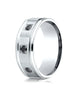 Benchmark-14K-White-Gold-8mm-Comfort-Fit-Pave-set-3-Stone-Black-Diamond-Wedding-Ring--.24Ct.--Size-4--RECF52814314KW04