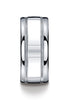 Benchmark-Argentium-Silver-10-mm-Comfort-Fit-High-Polished-Milgrain-Design-Wedding-Band-Ring--Size-9--RECF71001SV09