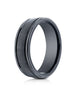 Benchmark-Blackened-Cobaltchrome-7mm-Round-Edge-Satin-Center-Comfort-Fit-Ring--Size-6--RECF7702SBKCC06