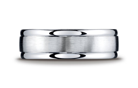 Benchmark-Argentium-Silver-7mm-Comfort-Fit-Satin-Finished-High-Polished-Round-Edge-Design-Band--Size-6.5--RECF7702SSV06.5