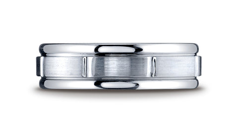 Benchmark-Cobaltchrome-7mm-Comfort-Fit-Satin-Finished-Round-Edge-Design-Wedding-Band-Ring--Size-6.5--RECF77452CC06.5