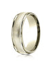 Benchmark-14k-Yellow-Gold-7mm-Comfort-Fit-Florentine-Center-High-Polish-Round-Edge-Design-Band--Size-4--RECF7747014KY04