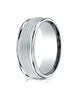 Benchmark-Platinum-8mm-Comfort-Fit-Multi-Milgrain-Center-High-Polish-Round-Edge-Design-Wedding-Band-Sz-4--RECF78018PT04