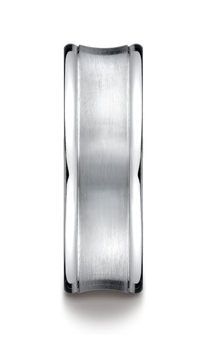 Benchmark-Platinum-7.5mm-Comfort-Fit-Satin-Finished-Concave-Round-Edge-Carved-Design-Wedding-Band-Sz-4.5--RECF87500PT04.5