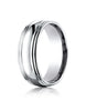 Benchmark-Platinum-7.5mm-Comfort-Fit-High-Polished-Double-Round-Edge-Carved-Design-Wedding-Band--Size-4--RECF87501PT04