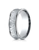 Benchmark-Platinum-7.5mm-Comfort-Fit-Hammered-Finish-Concave-Center-Design-Wedding-Band-Ring--Size-4--RECF87508PT04