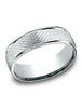 Benchmark-14K-White-Gold-7.5mm-Comfort-Fit-Round-Edge-Mesh-Center-Design-Band--Size-4.5--RECF8754714KW04.5