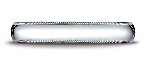 Benchmark-Platinum-4mm-Slightly-Domed-Super-Light-Comfort-Fit-Wedding-Band-Ring-with-Milgrain--Size-4.25--SLCF340PT04.25
