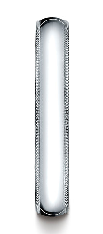 Benchmark-Platinum-4mm-Slightly-Domed-Super-Light-Comfort-Fit-Wedding-Band-Ring-with-Milgrain--Size-4.5--SLCF340PT04.5
