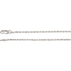 14K White Gold 1.5mm Rope 20-Inch Chain