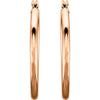 14k Rose Gold 25mm Hoop Earrings