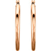 14k Rose Gold 25mm Hoop Earrings 14k Rose Gold 25mm Hoop Earrings