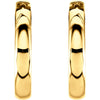14k Yellow Gold 17.5mm Hinged Hoop Earrings 14k Yellow Gold 17.5mm Hinged Hoop Earrings