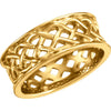 8mm Celtic Inspired Band in 14K Yellow Gold (Size 6) 8mm Celtic Inspired Band in 14K Yellow Gold (Size 6)