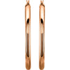 14k Rose Gold 40mm Tube Hoop Earrings 14k Rose Gold 40mm Tube Hoop Earrings